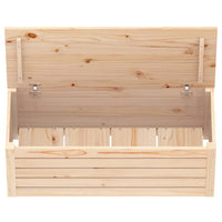 Storage Box 89x36.5x33 cm Solid Wood Pine