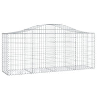Arched Gabion Basket 200x50x80/100 cm Galvanised Iron