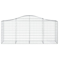 Arched Gabion Basket 200x50x80/100 cm Galvanised Iron