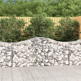 Arched Gabion Basket 200x50x80/100 cm Galvanised Iron