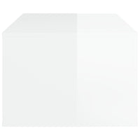 Coffee Table High Gloss White 100x50.5x35 cm Engineered Wood