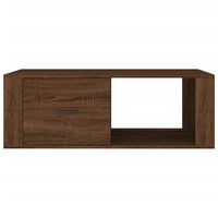 Coffee Table Brown Oak 100x50.5x35 cm Engineered Wood