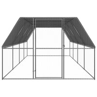 Outdoor Chicken Cage 3x8x2 m Galvanised Steel