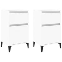 Bedside Cabinets 2 pcs White 40x35x70 cm