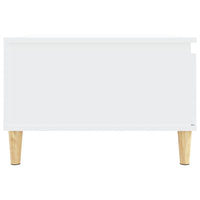 Coffee Table White 55x55x36.5 cm Engineered Wood