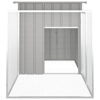 Rabbit Cage Grey 200x91x100 cm Galvanised Steel