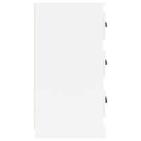 Sideboard High Gloss White 70x35.5x67.5 cm Engineered Wood