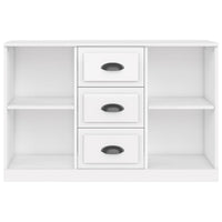 Sideboard High Gloss White 104.5x35.5x67.5 cm Engineered Wood