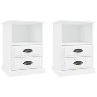 Bedside Cabinets 2 pcs White 43x36x60 cm