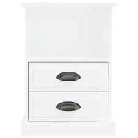 Bedside Cabinets 2 pcs High Gloss White 43x36x60 cm