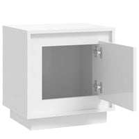 Bedside Cabinets 2pcs HighGlossWhite 44x35x45cm EngineeredWood