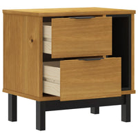 Bedside Cabinet FLAM 49x35x50 cm Solid Wood Pine