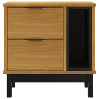 Bedside Cabinet FLAM 49x35x50 cm Solid Wood Pine