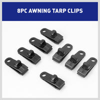 8Pc Awning Tarp Clamp Set Clips Hangers Survival Tent Emergency Grommet Kings Warehouse 
