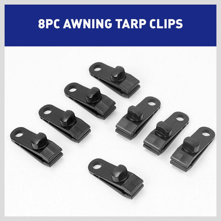 8Pc Awning Tarp Clamp Set Clips Hangers Survival Tent Emergency Grommet Kings Warehouse 