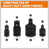 8Pc Impact Socket Reducer Set Heavy Duty Adaptor For Ratchet Wrench With Case Kings Warehouse 