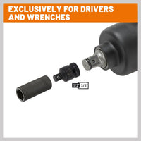 8Pc Impact Socket Reducer Set Heavy Duty Adaptor For Ratchet Wrench With Case Kings Warehouse 