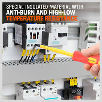 8Pc Insulated Screwdriver Set Magnetic Slotted Phillips Electricians With Case Kings Warehouse 