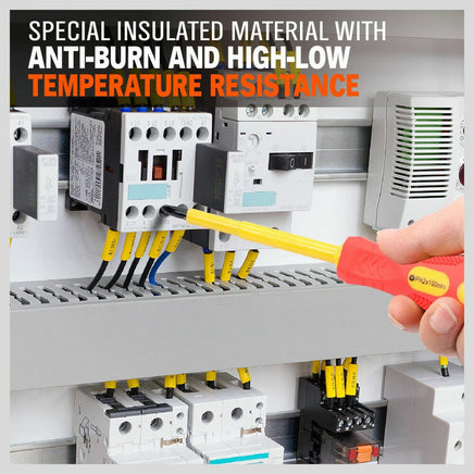 8Pc Insulated Screwdriver Set Magnetic Slotted Phillips Electricians With Case Kings Warehouse 
