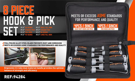 8Pc Pick And Hook Set Oil Seal O-Ring Puller Extractors Seal Gasket Remove Tool Kings Warehouse 