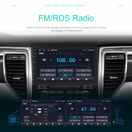 9" Car Radio 2 DIN GPS FM RDS WIFI w/ Rear Camera For Android Auto IOS CarPlay Kings Warehouse 