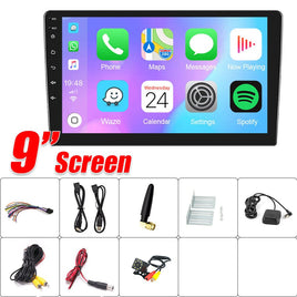 9" Car Radio 2 DIN GPS FM RDS WIFI w/ Rear Camera For Android Auto IOS CarPlay Kings Warehouse 