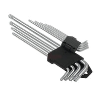 9 Pcs Torx Star Long Allen Key Set T10 T15 T20 T25 T27 T30 T40 T45 T50 Kings Warehouse 