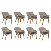 9 Piece Outdoor Dining Set with Cushions Poly Rattan Kings Warehouse 