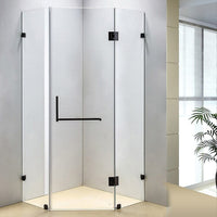 900 x 900mm Frameless 10mm Glass Shower Screen By Della Francesca Kings Warehouse 