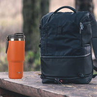 900ML Orange Stainless Steel Travel Mug with Leak-proof 2-in-1 Straw and Sip Lid, Vacuum Insulated Coffee Mug for Car, Office, Perfect Gifts, Keeps Liquids Hot or Cold Kings Warehouse 
