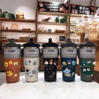 900ML Orange Stainless Steel Travel Mug with Leak-proof 2-in-1 Straw and Sip Lid, Vacuum Insulated Coffee Mug for Car, Office, Perfect Gifts, Keeps Liquids Hot or Cold Kings Warehouse 