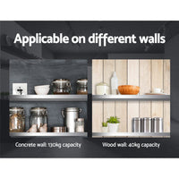900mm Stainless Steel Wall Shelf Kitchen Shelves Rack Mounted Display Shelving Spring Fever Exclusive Promo Kings Warehouse 