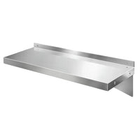 900mm Stainless Steel Wall Shelf Kitchen Shelves Rack Mounted Display Shelving Spring Fever Exclusive Promo Kings Warehouse 
