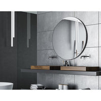 90cm Round Wall Mirror Bathroom Makeup Mirror by Della Francesca Kings Warehouse 