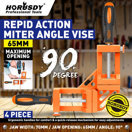90° Degree Corner Clamp Welding Vice Woodworking Alloy Body With Quick Release Kings Warehouse 