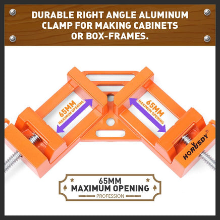 90° Degree Corner Clamp Welding Vice Woodworking Alloy Body With Quick Release Kings Warehouse 
