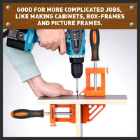90° Degree Corner Clamp Welding Vice Woodworking Alloy Body With Quick Release Kings Warehouse 