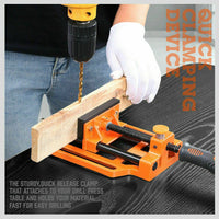 90mm Drill Press Bench Vice Quick Release Clamp Jaw Soft Grip Hand Pads Woodwork Kings Warehouse 