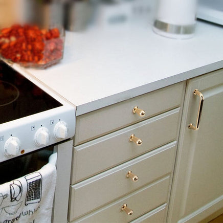 96mm Polished gold Furniture Kitchen Bathroom Cabinet Handles Drawer Bar Handle Pull Knob Kings Warehouse 