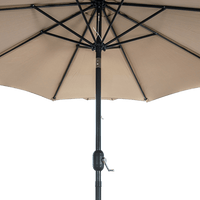 9FT Patio Umbrella Outdoor Garden Table Umbrella with 8 Sturdy Ribs Kings Warehouse 