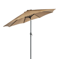 9FT Patio Umbrella Outdoor Garden Table Umbrella with 8 Sturdy Ribs Kings Warehouse 
