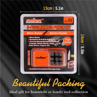 9Pc 6mm Number Stamp Punches Set Metal Plastic Wood Leather With Storage Case Kings Warehouse 