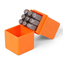9Pc 6mm Number Stamp Punches Set Metal Plastic Wood Leather With Storage Case Kings Warehouse 