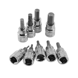 9pcs Allen Key Sockets Hex Bit Socket Set 3/8" Drive Drill Metric Tools 2-10mm KingsWarehouse 