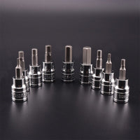 9pcs Allen Key Sockets Hex Bit Socket Set 3/8" Drive Drill Metric Tools 2-10mm KingsWarehouse 