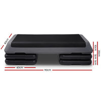 3 Level Aerobic Step Exercise Stepper 110cm Gym Home Fitness