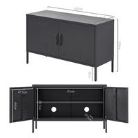 Buffet Sideboard Metal Cabinet - BASE Charcoal