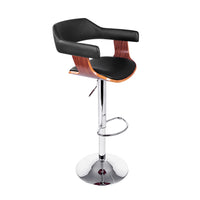 Wooden Bar Stool - Black and Wood