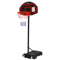 2.1M Basketball Hoop Stand System Adjustable Portable Pro Kids Black