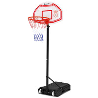 2.1M Basketball Hoop Stand System Adjustable Portable Pro Kids White